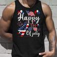 Happy Fourth Of July Patriotic American Us Flag 4Th Of July Unisex Tank Top Gifts for Him