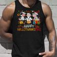 Happy Hallothanksmas Santa Cow Halloween Thanksgiving Tank Top Gifts for Him