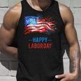 Happy Labor Day Fireworks And American Flag Labor Patriotic Tank Top Gifts for Him