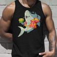 Hawaiian Shark Summer Tropical Luau Party Men Boys Kids Unisex Tank Top Gifts for Him
