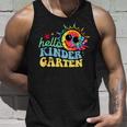 Hello Kindergarten Fun Colorful Back To School Retro Peace Tank Top Gifts for Him