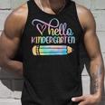 Hello Kindergarten Tie Dye Pencil First Day Of School Tank Top Gifts for Him
