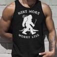 Hike More Worry Less Bigfoot Sasquatch Hiking  Unisex Tank Top Gifts for Him