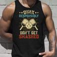 Hilarious Pickleball Retro Dink Responsibly Dont Get Smashed Tank Top Gifts for Him