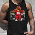 Hip Hop Teddy Bear Hip Hop Anniversary Graffiti Boombox Tank Top Gifts for Him