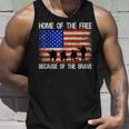 Home Of The Free Because Of The Brave Veteran American Flag Tank Top Gifts for Him