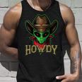 Howdy Alien Cowboy Funny Halloween Costume Space Lover Unisex Tank Top Gifts for Him