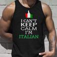 I Cant Keep Calm Im Italian Funny Roots & Heritage Design Unisex Tank Top Gifts for Him