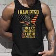 I Have Ptsd Pretty Tired Pf Stupid Democrats Unisex Tank Top Gifts for Him