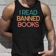 I Read Banned Books Funny Bookworm Gift Unisex Tank Top Gifts for Him
