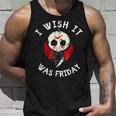 I Wish It Was Friday Funny Halloween Scary Holiday Unisex Tank Top Gifts for Him