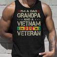 Im A Dad Grandpa And Vietnam Veteran Fathers Day Retro Unisex Tank Top Gifts for Him