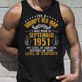 Im A Grumpy Old Man I Was Born In September 1951 Birthday Unisex Tank Top Gifts for Him