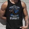 Im A Grumpy Old Man My Level Of Sarcasm Skull Unisex Tank Top Gifts for Him