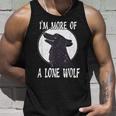 Im More Of A Lone Wolf Cool Introvert Gift For Women Unisex Tank Top Gifts for Him