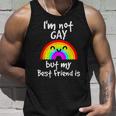 Im Not Gay But My Best Friend Is - Gay Pride Unisex Tank Top Gifts for Him