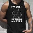 Im Not Sleeping Im Just Resting My Eyes Dad Grandpa Unisex Tank Top Gifts for Him