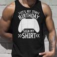 It's My 7Th Birthday Sign My 7 Year Old Boy Bday Gamer Tank Top Gifts for Him