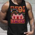 It's My 9Th Birthday Circus Carnival Birthday Party Decor Tank Top Gifts for Him
