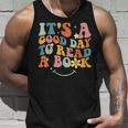 Its Good Day To Read Book Library Reading Lovers Men Reading Tank Top Gifts for Him