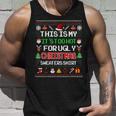 This Is My It's Too Hot For Ugly Christmas Sweaters Pixel Tank Top Gifts for Him