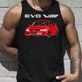 Jdm Car Evo Viii Red Unisex Tank Top Gifts for Him
