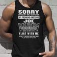 Joe Name Gift Sorry My Heart Only Beats For Joe Unisex Tank Top Gifts for Him