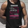 Johnson Name Gift Johnson V3 Unisex Tank Top Gifts for Him