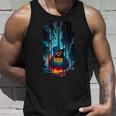 Just Shred Guitar Music Ocean Graphic Tank Top Gifts for Him