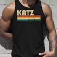 Katz Surname Retro Vintage 80S 90S Birthday Reunion 90S Vintage Tank Top Gifts for Him