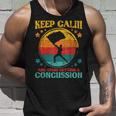 Keep Calm And Avoid Getting A Concussion - Retro Colorguard Unisex Tank Top Gifts for Him