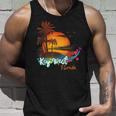 Key West Florida Beach Summer Vacation Palm Trees Sunset Men Florida & Merchandise Tank Top Gifts for Him