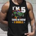 Kid 5Th Birthday Boy Monster Truck Rule Jam Five Years Unisex Tank Top Gifts for Him