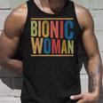 Knee Replacement Surgery Bionic Woman Gift Unisex Tank Top Gifts for Him