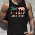 Land Of The Free - Patriotic American Flag Usa 4Th Of July Unisex Tank Top Gifts for Him