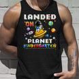 Landed On Planet Kindergarten Astronaut Gamer Space Lover Tank Top Gifts for Him