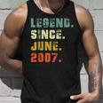 Legend Since June 2007 16Th Birthday 16 Years Old Gift Men Unisex Tank Top Gifts for Him