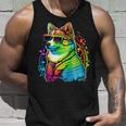 Lesbian Lgbt Gay Pride Swedish Vallhund Dog Unisex Tank Top Gifts for Him