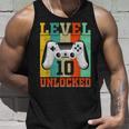 Level 10 Unlocked Birthday For Boys 10 Years Old Gamer Bday Unisex Tank Top Gifts for Him