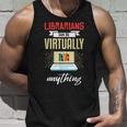 Librarian Funny Virtual Librarian Humor Library Gift  Unisex Tank Top Gifts for Him