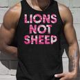 Lions Not Sheep Pink Camo Camouflage Unisex Tank Top Gifts for Him