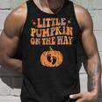 Little Pumpkin On The Way Pregnancy Announcement Halloween Tank Top Gifts for Him