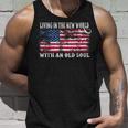 Living In The New World With An Old Soul Tank Top Gifts for Him