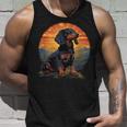 Long Haired Dachshund Pet Lover Retro Vintage Unisex Tank Top Gifts for Him