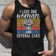 I Love One Woman And Several Cars Muscle Car Cars Tank Top Gifts for Him