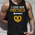 I Love Her Pretzels Matching Couple Oktoberfest Tank Top Gifts for Him