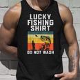 Lucky Fishing Do Not Wash Vintage Fishing Lover Gag Gag Tank Top Gifts for Him