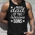 Men Dad Of 2 Boys Two Sons Fathers Day Unisex Tank Top Gifts for Him