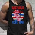 Merica Flock Yeah 4Th July Funny Patriotic Flamingo 1 Unisex Tank Top Gifts for Him