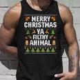 Merry Christmas Animal Filthy Ya Ugly Sweater Style Matching Tank Top Gifts for Him